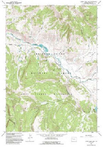 7.5' Topo Map of the Upper Slide Lake, WY Quadrangle