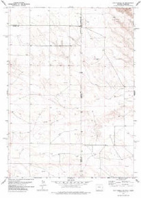 7.5' Topo Map of the Van Tassell SE, WY Quadrangle
