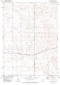 7.5' Topo Map of the Van Tassell, WY Quadrangle