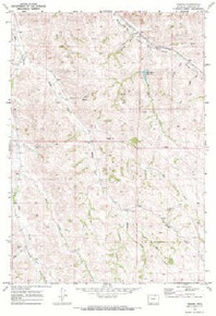 7.5' Topo Map of the Verona, WY Quadrangle