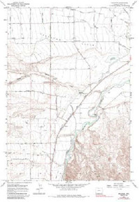 7.5' Topo Map of the Vocation, WY Quadrangle
