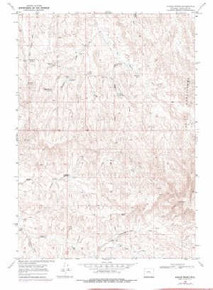 7.5' Topo Map of the Wagon Prong, WY Quadrangle