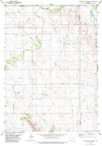 7.5' Topo Map of the Wagonhound Creek, WY Quadrangle