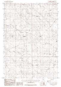7.5' Topo Map of the Wags Pinnacle, WY Quadrangle