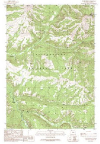 7.5' Topo Map of the Wahb Springs, WY Quadrangle