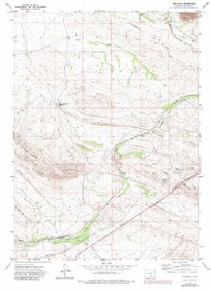 7.5' Topo Map of the Walcott, WY Quadrangle