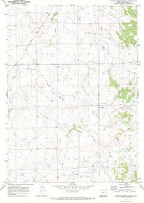 7.5' Topo Map of the Walker Creek School, WY Quadrangle