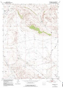 7.5' Topo Map of the Waltman NW, WY Quadrangle