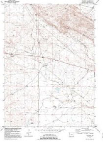 7.5' Topo Map of the Waltman, WY Quadrangle