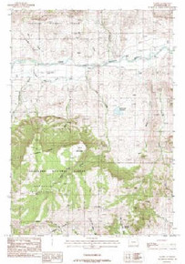 7.5' Topo Map of the Wapiti, WY Quadrangle