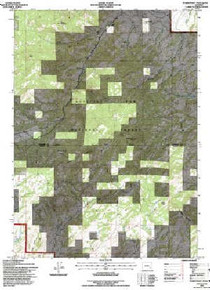 7.5' Topo Map of the Warbonnet Peak, WY Quadrangle