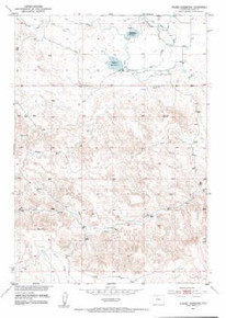 7.5' Topo Map of the Wardel Reservoir, WY Quadrangle