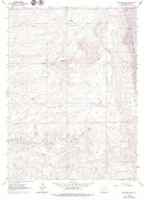 7.5' Topo Map of the Warfield Creek, WY Quadrangle