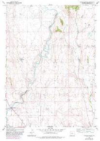 7.5' Topo Map of the Warren Bridge, WY Quadrangle