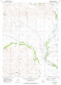 7.5' Topo Map of the Webb Draw, WY Quadrangle