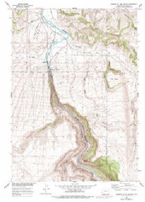 7.5' Topo Map of the Wedding Of The Waters, WY Quadrangle