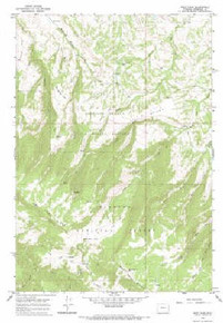 7.5' Topo Map of the West Pass, WY Quadrangle
