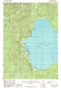 7.5' Topo Map of the West Thumb, WY Quadrangle