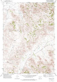 7.5' Topo Map of the Weston SW, WY Quadrangle