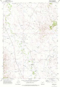 7.5' Topo Map of the Weston, WY Quadrangle
