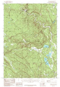 7.5' Topo Map of the White Lake, WY Quadrangle