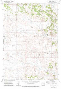 7.5' Topo Map of the White Tail Butte, WY Quadrangle