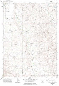 7.5' Topo Map of the Whitetail Creek SE, WY Quadrangle