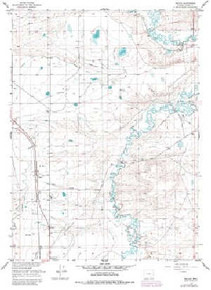 7.5' Topo Map of the Wilcox, WY Quadrangle
