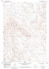 7.5' Topo Map of the Wild Horse Flats, WY Quadrangle