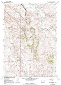 7.5' Topo Map of the Wild Horse Hill, WY Quadrangle