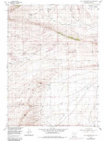 7.5' Topo Map of the Wild Horse Mountain, WY Quadrangle