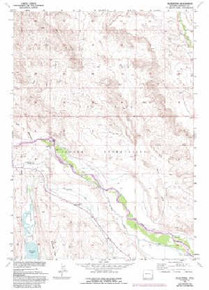 7.5' Topo Map of the Wilderness, WY Quadrangle
