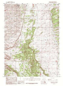 7.5' Topo Map of the Wilkins Peak, WY Quadrangle