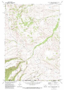 7.5' Topo Map of the Willow Creek Dam SW, MT Quadrangle