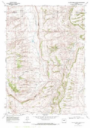 7.5' Topo Map of the Willow Creek School, WY Quadrangle - WSGS Product  Sales & Free Downloads