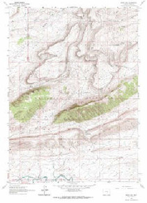 7.5' Topo Map of the Windy Hill, WY Quadrangle