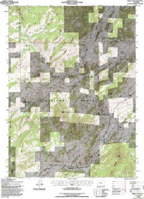 7.5' Topo Map of the Windy Peak, WY Quadrangle