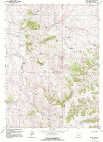 7.5' Topo Map of the Windy Point, WY Quadrangle