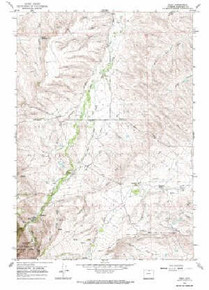 7.5' Topo Map of the Wolf, WY Quadrangle