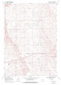 7.5' Topo Map of the Worland SE, WY Quadrangle