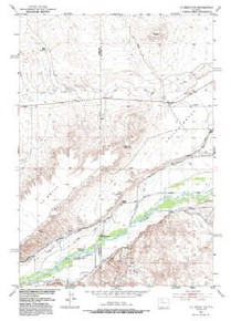 7.5' Topo Map of the Y U Bench NE, WY Quadrangle