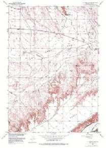 7.5' Topo Map of the Y U Bench NW, WY Quadrangle