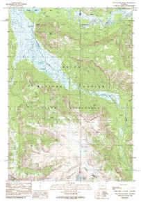 7.5' Topo Map of the Yellowstone Point, WY Quadrangle