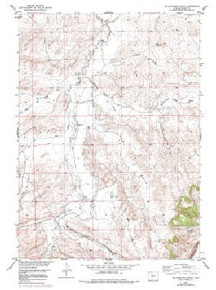 7.5' Topo Map of the Yellowstone Ranch, WY Quadrangle