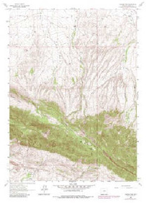 7.5' Topo Map of the Youngs Pass, WY Quadrangle