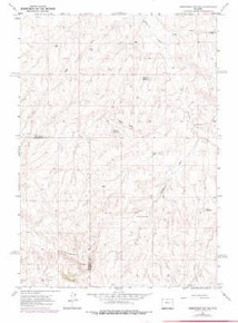 7.5' Topo Map of the Zimmerman Buttes, WY Quadrangle
