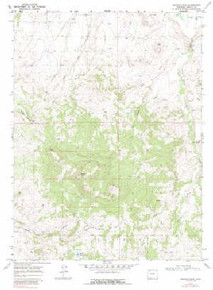 7.5' Topo Map of the Bakers Peak, CO Quadrangle