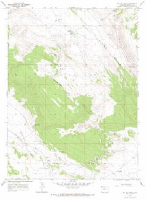 7.5' Topo Map of the Big Joe Basin, CO Quadrangle