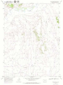7.5' Topo Map of the Bighole Butte, CO Quadrangle
