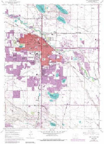 7.5' Topo Map of the Fort Collins, CO Quadrangle